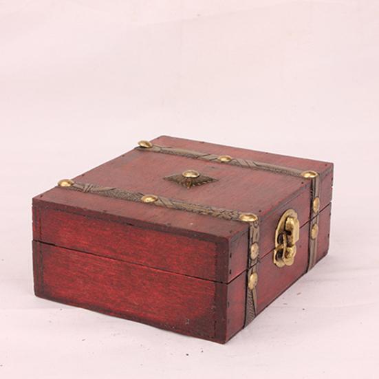 Cutie de bijuterii decorativă, care economisește spațiu, inel din lemn, cadou, măsuță de toaletă, cutie pentru măsuță