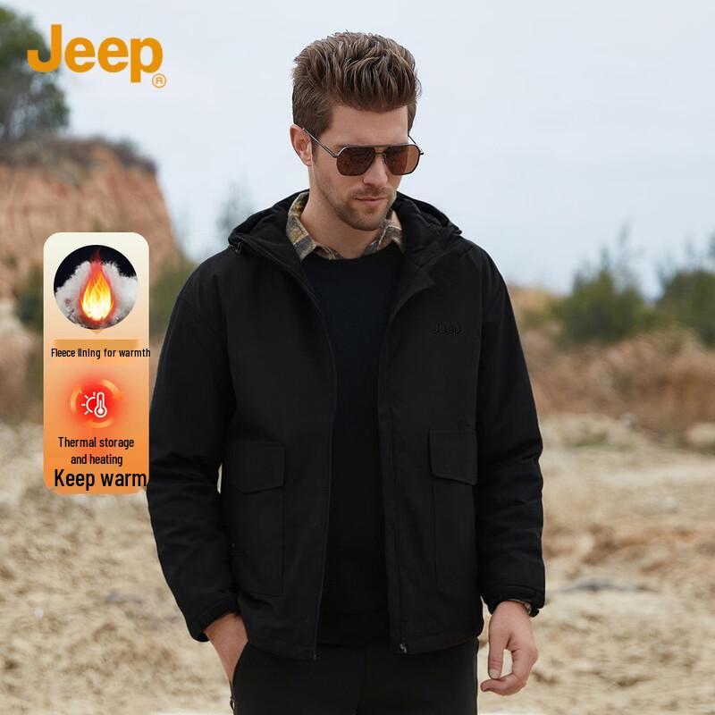 

JEEP Men s Hooded Puffer Jacket 4XL