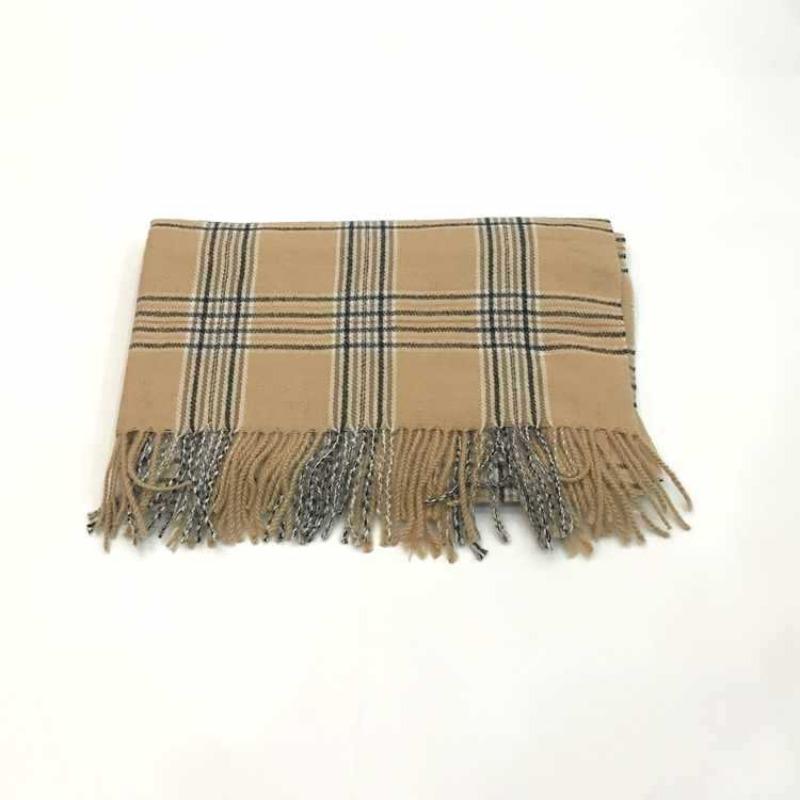 Autumn and winter new imitation cashmere shawl versatile thickened warm Korean version fringed plaid scarf women