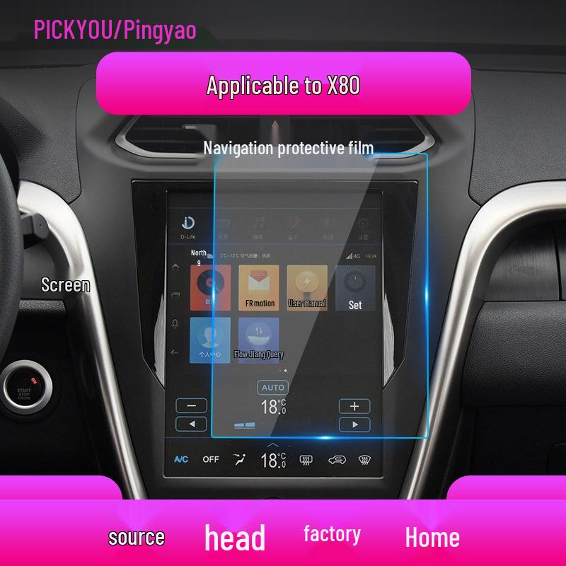 Bestune Navigation Tempered Film: Suitable for 25 X40, X80, T33, T90 Models