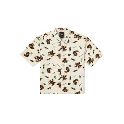 Classic Fashion Simple Versatile Short Sleeve Shirt Men Shirts Off-White VN000NNEEFW