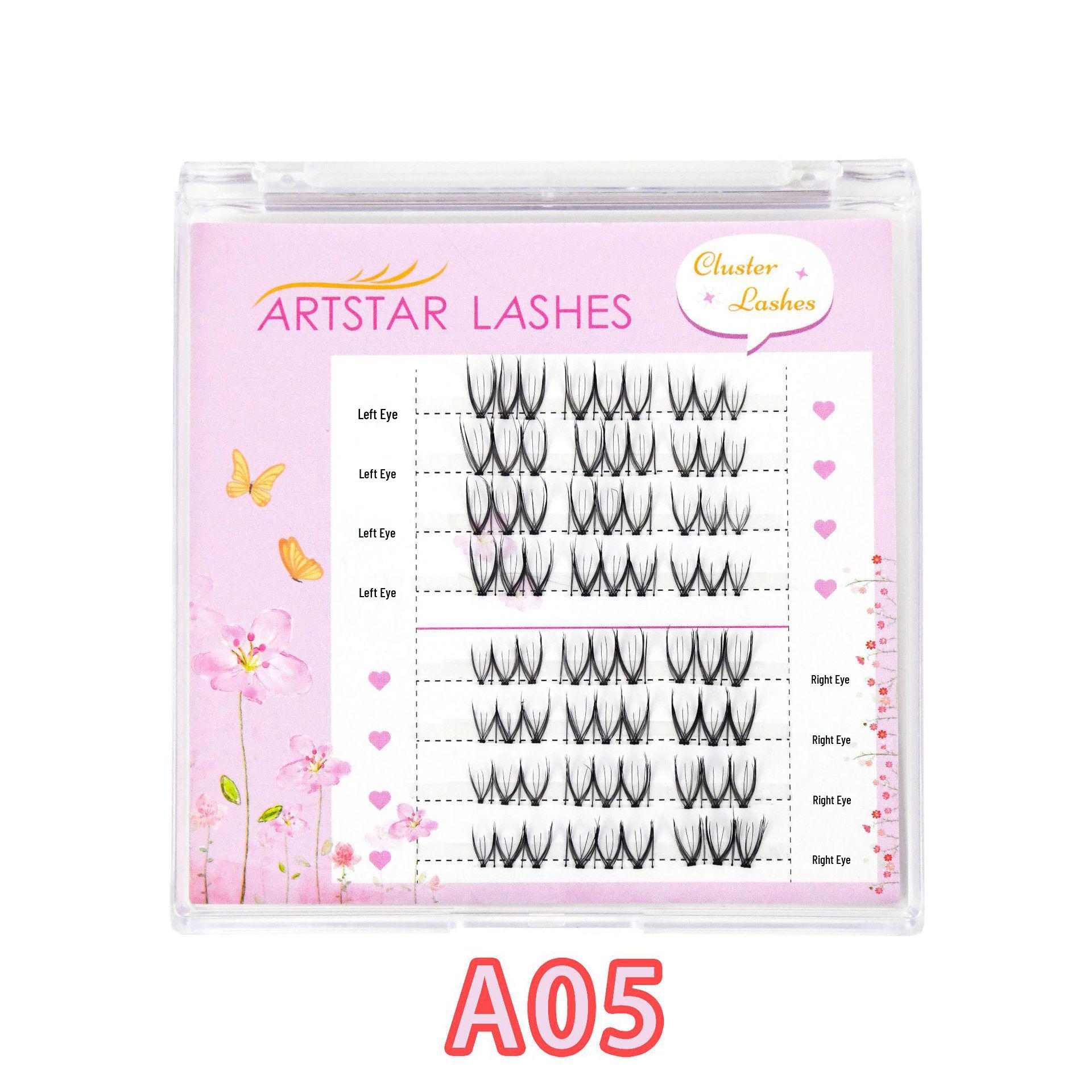 

Air Sunflower Little Devil Transparent Stem Natural Fairy False Eyelashes