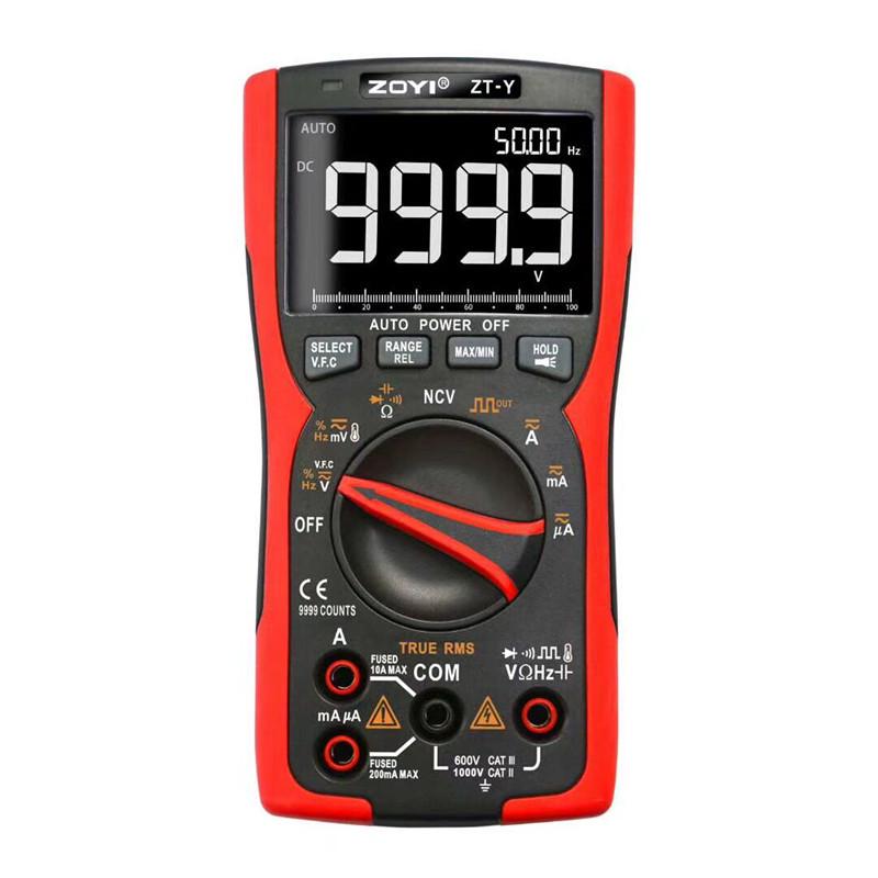 ZOYI ZT-Y1Y2Y High Precision Auto Multifunction Digital Multimeter - Burn-Proof for Electricians