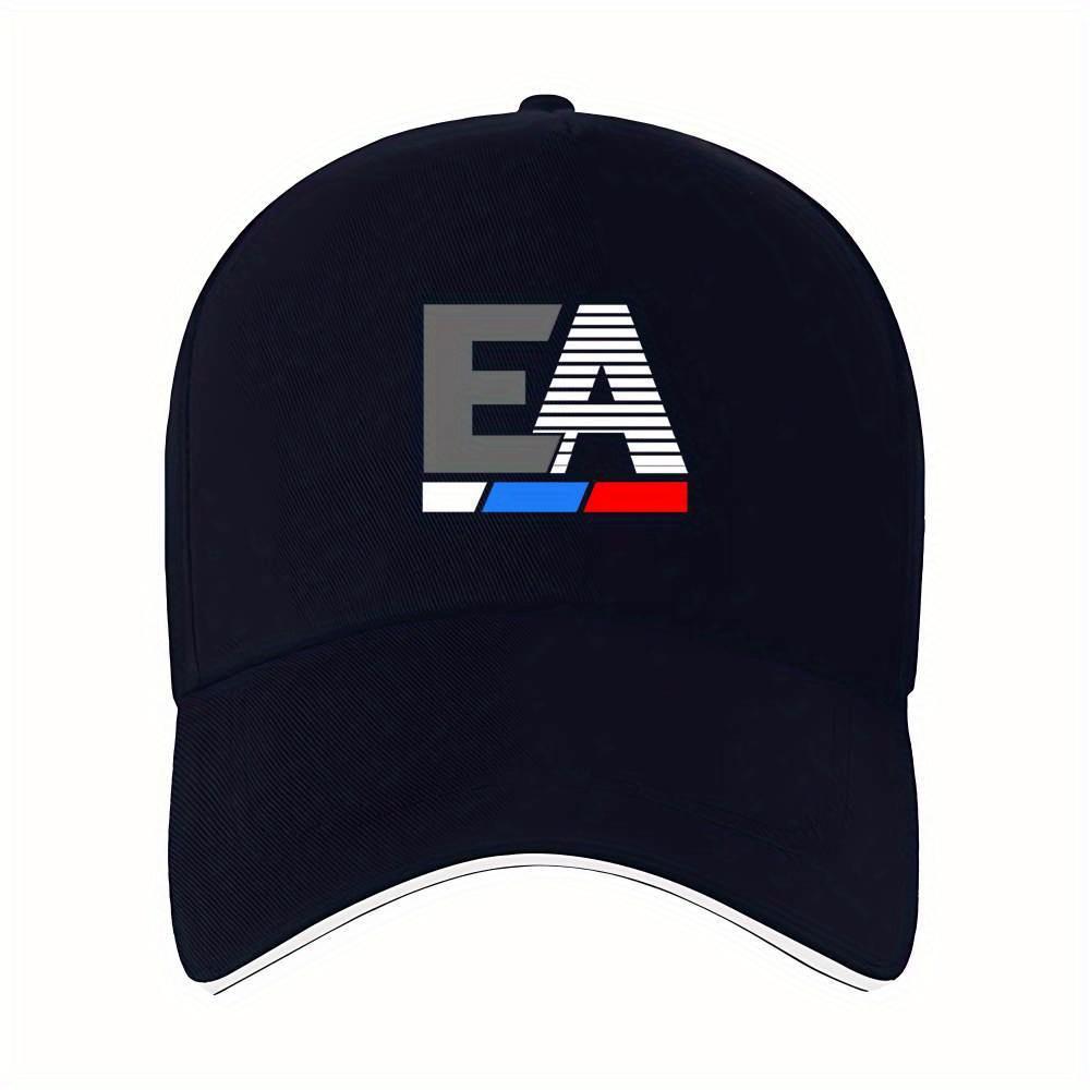 One Piece with an EA Letter Design Perfect for Workouts Jogging And Baseball CapsAppropriate for Any Season