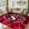 Servette FC Design Křišťálový Sametový Koberec Měkká Dekorativní Rohožka pro Ložnici Vstup