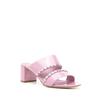 Salvatore Ferragamo Ferragamo Braided Slip On Sandals Pink