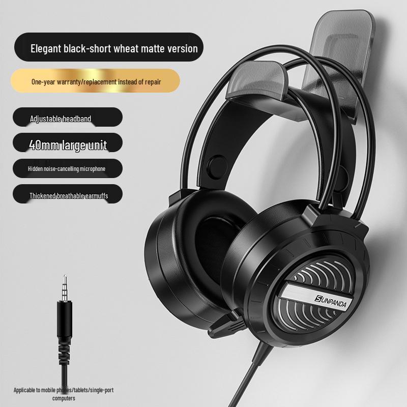 Wired Over-Ear Gaming Headset with Microphone for Mobile, Desktop & Laptop