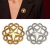 Elegant Hollow Star Lapel Pin Badge Fashion Accessory Portable for Men's Suit Shirt with Secure Backing Outfits