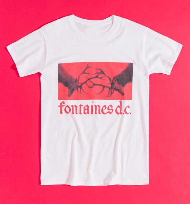 Fontaines D.C. Gothic Logo White Shirt Unisex Short Sleeve TS463 S