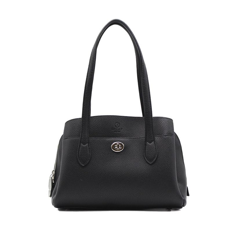 

Linle Shoulder Tote Large Work Bag with Front Women s Bag, Bag, Handbag, 2-Way, Capacity, Pocket, D.KELLY (942 Black)