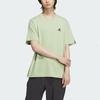 Adidas Sports Casual Solid Color Logo Round Neck Short Sleeve Drop Shoulder T-Shirt Unisex T-Shirt Magic-Yellow-Green JI9066