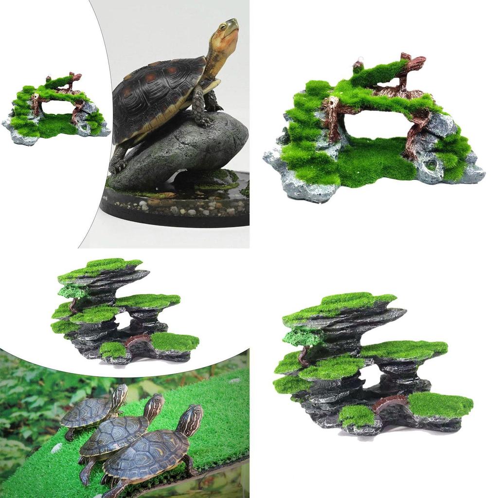 Aquarium Decor Fish Tank Decoration Decorative Small Fish Hideaway Multipurpose Creative Mountain View Stone Ornament Rockery