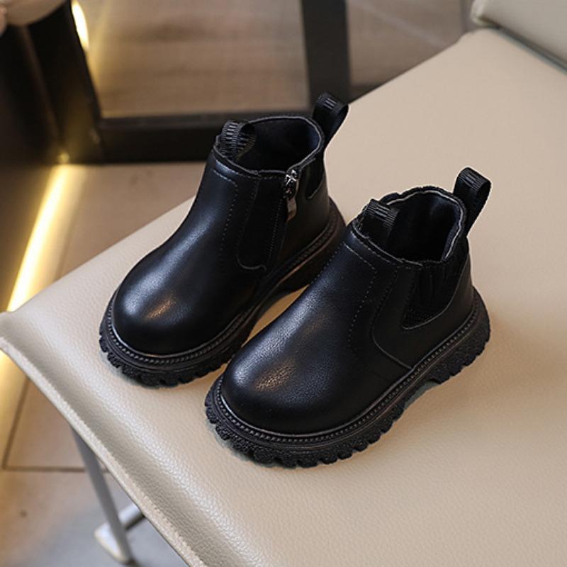 Dívčí podzimní a zimní nová móda pro malé holčičky Všestranné dětské boty krátké kozačky Kojenecké kozačky s měkkou podrážkou