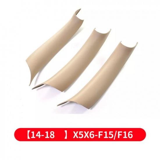 

For BMW X5 X6 F15 F16 Interior Door Handle Trim Cover Black / Beige/Carbon Fiber бежевий