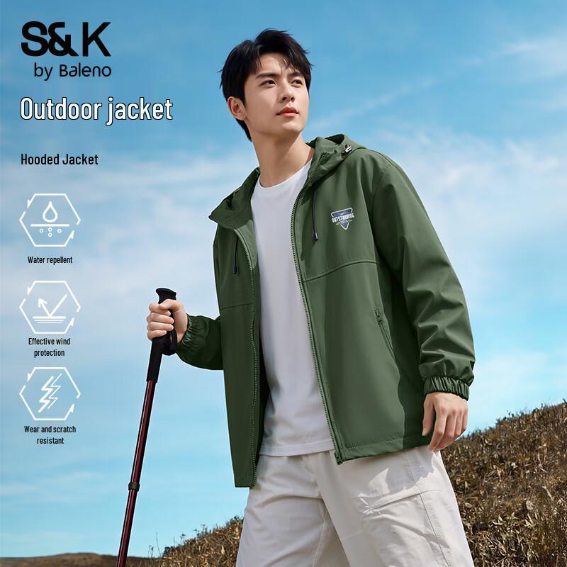 

Baleno S&K Series Men s Hooded Casual Jacket L