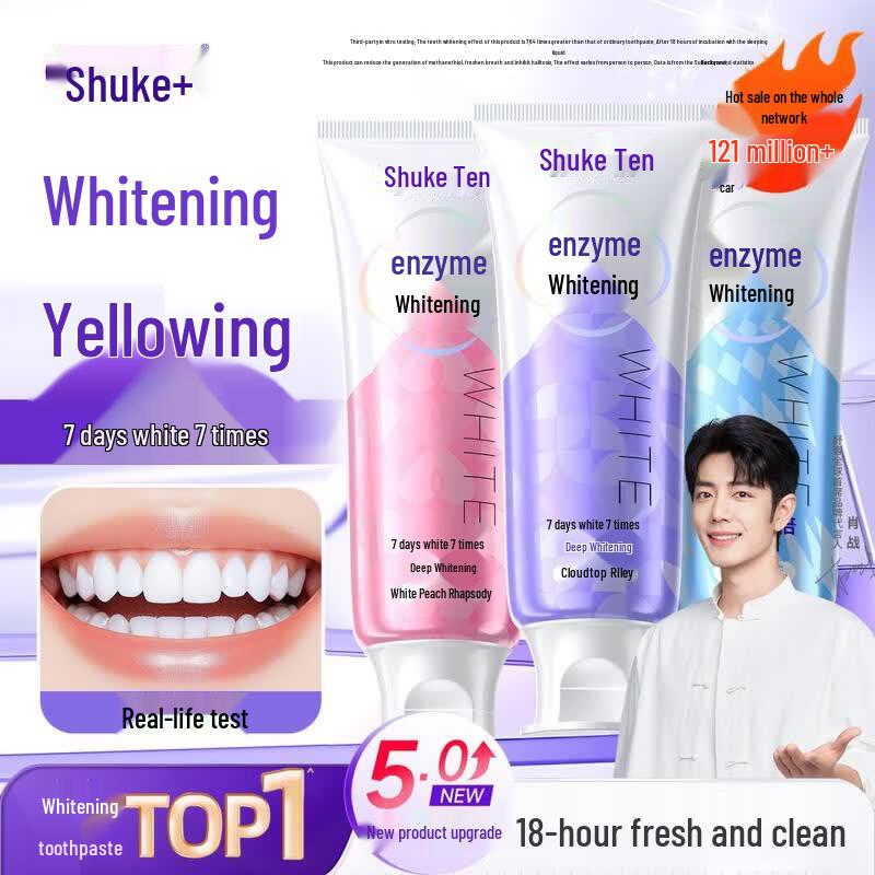 SIOOC French Enzyme Whitening Toothpaste Set - Xiao Zhan Endorsed