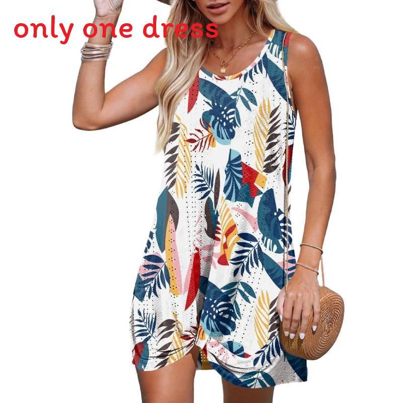 Polyester Splicing Aline Minikleid mit verdrehtem Knoten für den Sommer-Strandurlaub