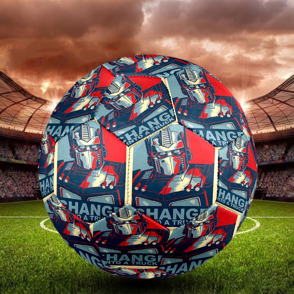 Transformers Print Size 5 Soccer Ball, Standard Match Football for Sports Game and Team Practice, Ideal Gift for Soccer Fans