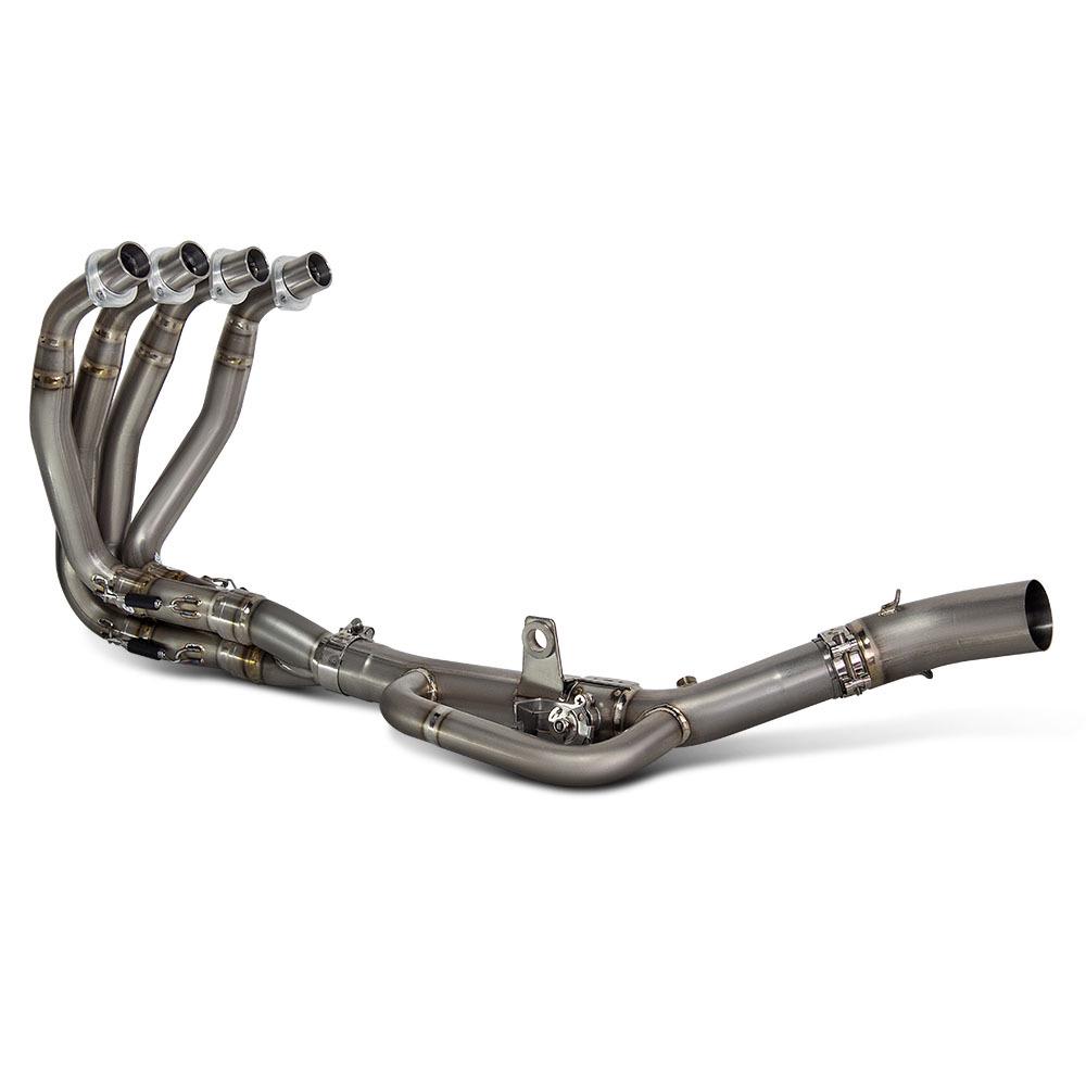 Ninja ZX4R Titanium Alloy Manual Valve Front Bypass Motorcycle Exhaust Pipe Modification