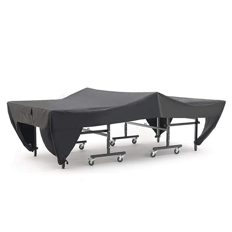 Oxford Cloth Table Tennis Cover Indoor Outdoor Waterproof Dustproof Table Tennis Table Cover with Cloth Dust Cover 210/420D 280x154x76cm