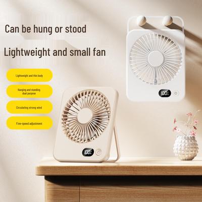 2026 Rechargeable Mini Fan: Long-Lasting, Silent, Wall-Mounted, Portable for Desktop and Dorm