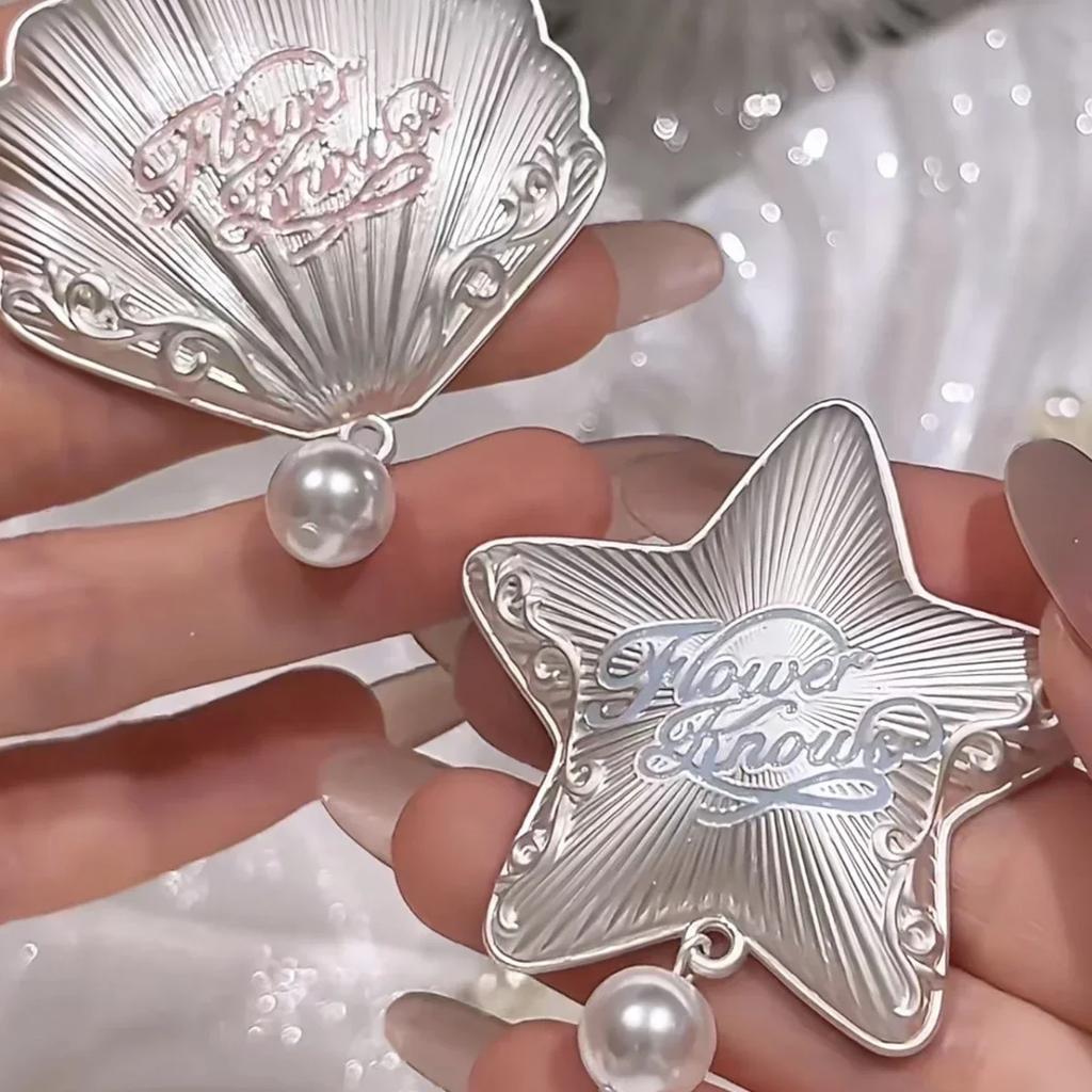 Flower Knows Muscheln Perlenkollektion Haarspangen Muschel Seestern Perle Damen Haaraccessoires Werkzeug