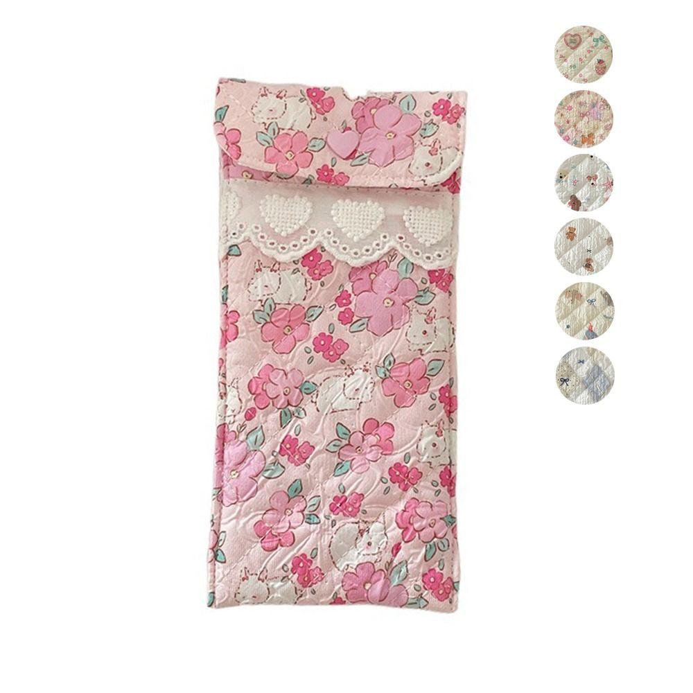 

Dustproof Sunglasses Case Cartoon Pattern Glasses Protective Cover New Glasses Storage Bag Travel Colorful Star Puppy