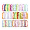 50 Pcs/100 Pcs  Wreath Set Garland Artificial Necklace  Flowers Leis Party Supplies Hanging Pendant Decoration