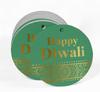 Inkdotpot 100 Pack Happy Diwali Favor Paper Tag Craft Real Gold Foil Hang