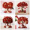 Valentine's Day Heart-shaped Rose Tree In Flat Acrylic for Wedding, Wedding Room, Living Room Table, Bedroom and Decoration Items