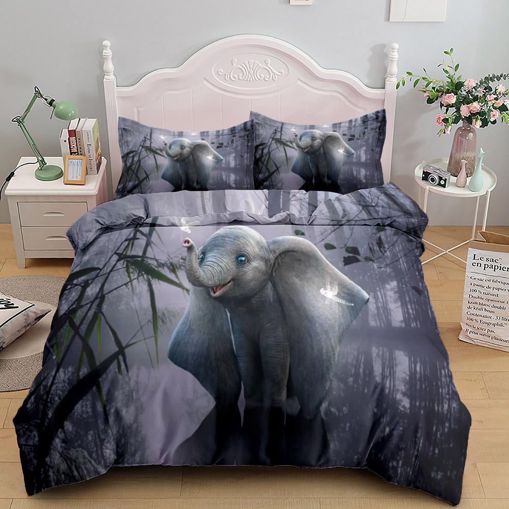 3D Reindeer Wild Bedding Set King Queen Twin Single Size Duvet Cover Pillow Cases Bed Linen Set