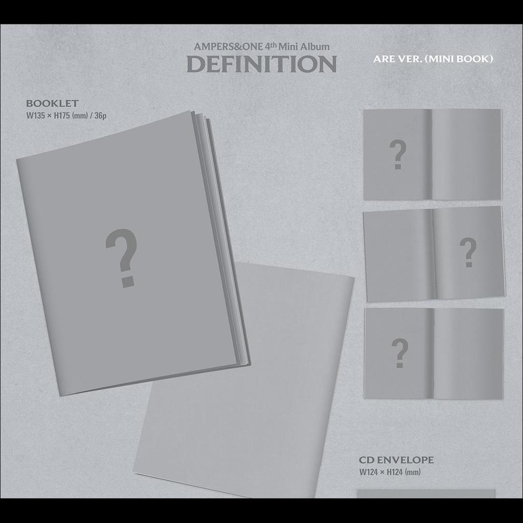 [Pre-order] AMPERS&ONE [DEFINITION] ARE Ver. / 4th Mini Album + Free Gift
