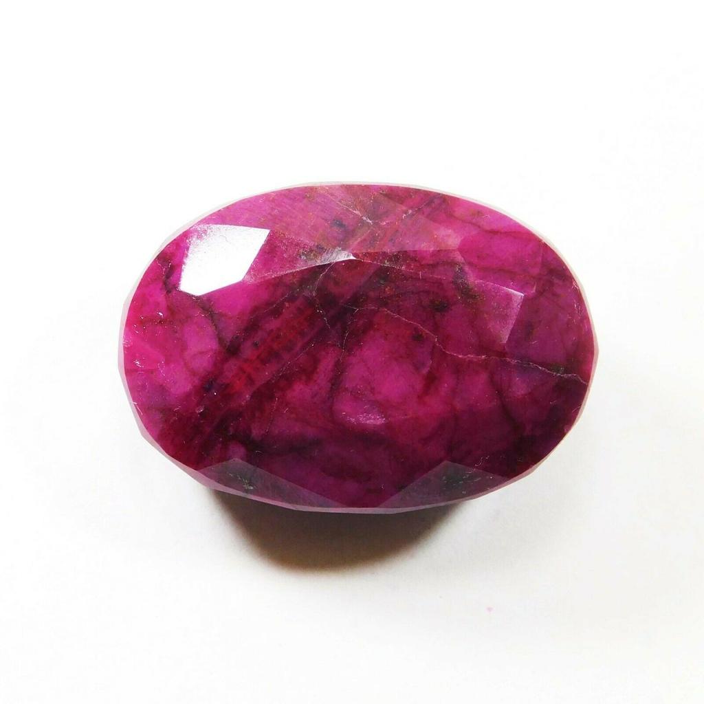 125 Ct Natural Blood Red Ruby Oval Shape Certified Loose Gemstone A-730