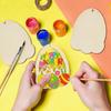 Easter Wooden Chip Hanging Decorations, Small Household Items, Wooden Eggs, Children's Hand-painted DIY Wooden Chips, Baby Doodles