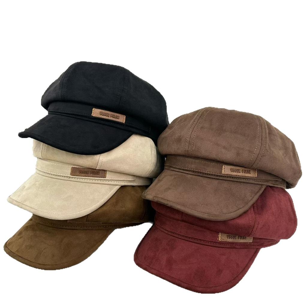 Octagonal hat female British style retro temperament versatile cap fashion beret painter newsboy hat new