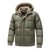 New Winter Fake Two-piece Cotton Jacket Couple Clothes Fashion Couple Warm Bread Jacket Loose Fake Two-piece