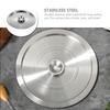 Stainless Steel Taste Cup Lid Seasoning Pot Lid Universal Metal Pot for Seasoning Metal Pot Lid Pan Bowl