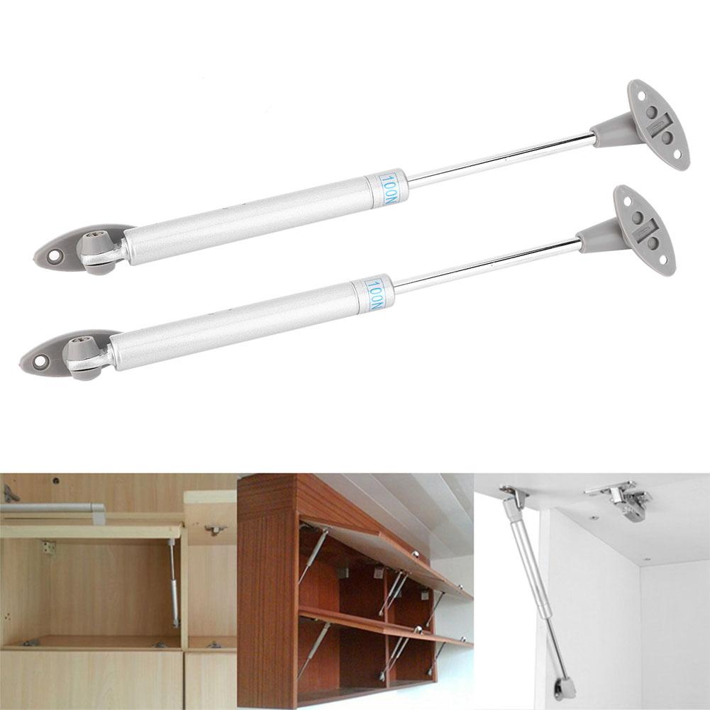 2 ST 100N Möbel Skåp Uppfällbar Dörr Gasfjäder Stötdämpare Pneumatisk Lyftstång(Oliverhuvud )