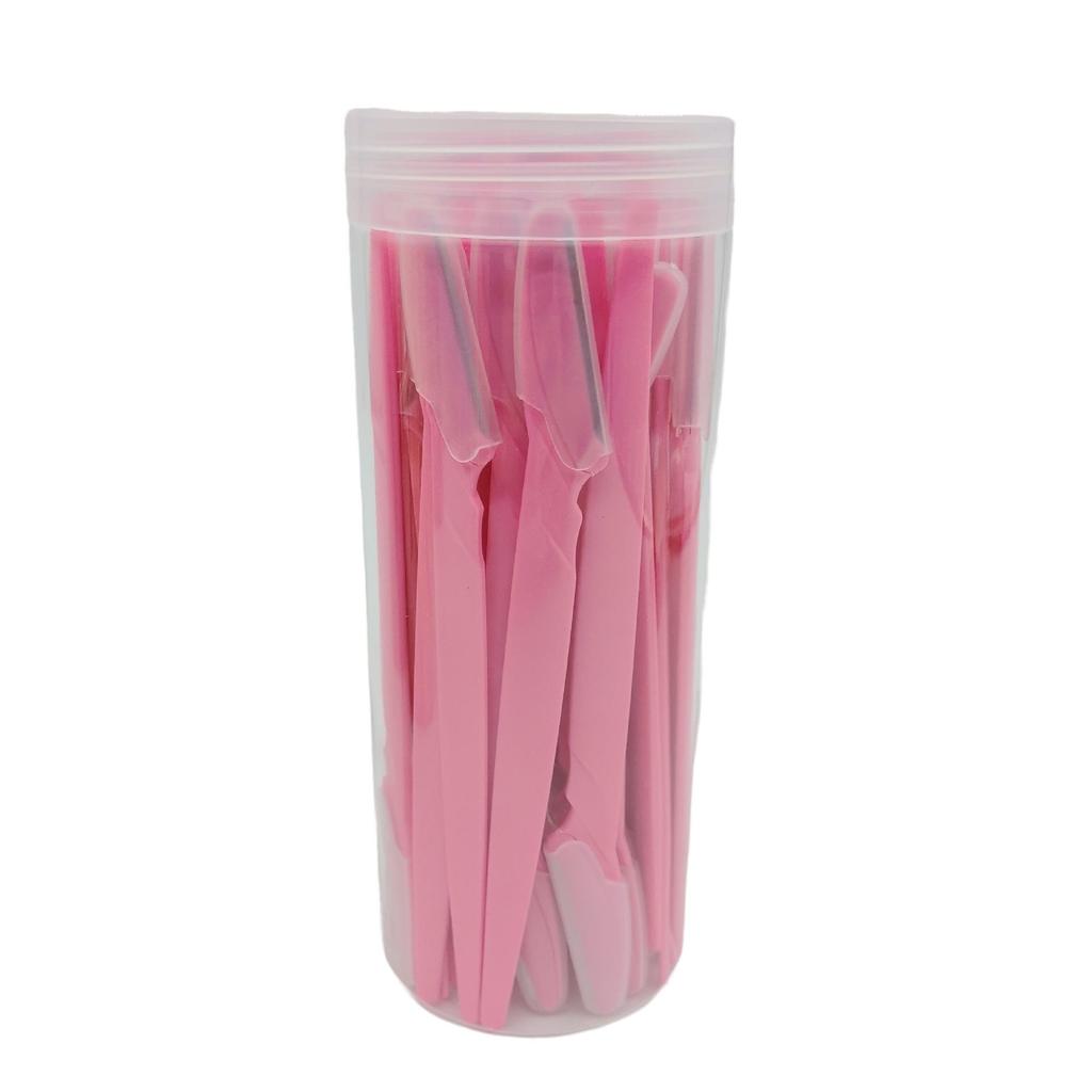 Eyebrow Razor Set: Safe, Sharp, Easy-Use Straight Handle - 40 Pieces