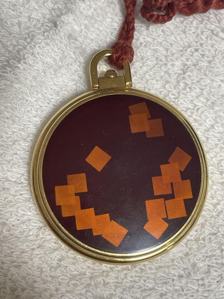 [USED] SEIKO Cosmetics Pocket Watch, Genuine Lacquer Finish, Seiko