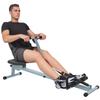 Aparat de vâslit pentru acasă, Aparat de vâslit fitness hidraulic cu afișaj LCD, 12 niveluri de rezistență