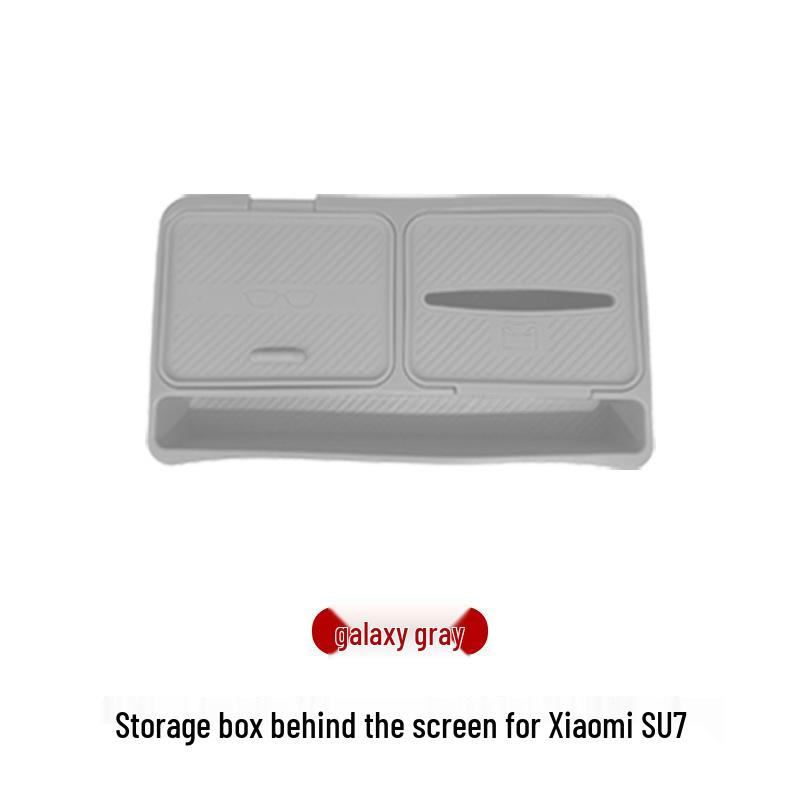 Universal Car Organizer: Screen Holder, Tissue Box, and Storage Tray for Xiaomi YU7