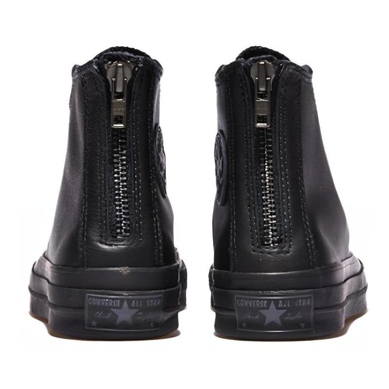 Converse 1970s Lace-up Waterproof Leather High Top Board Shoes Unisex Black & White