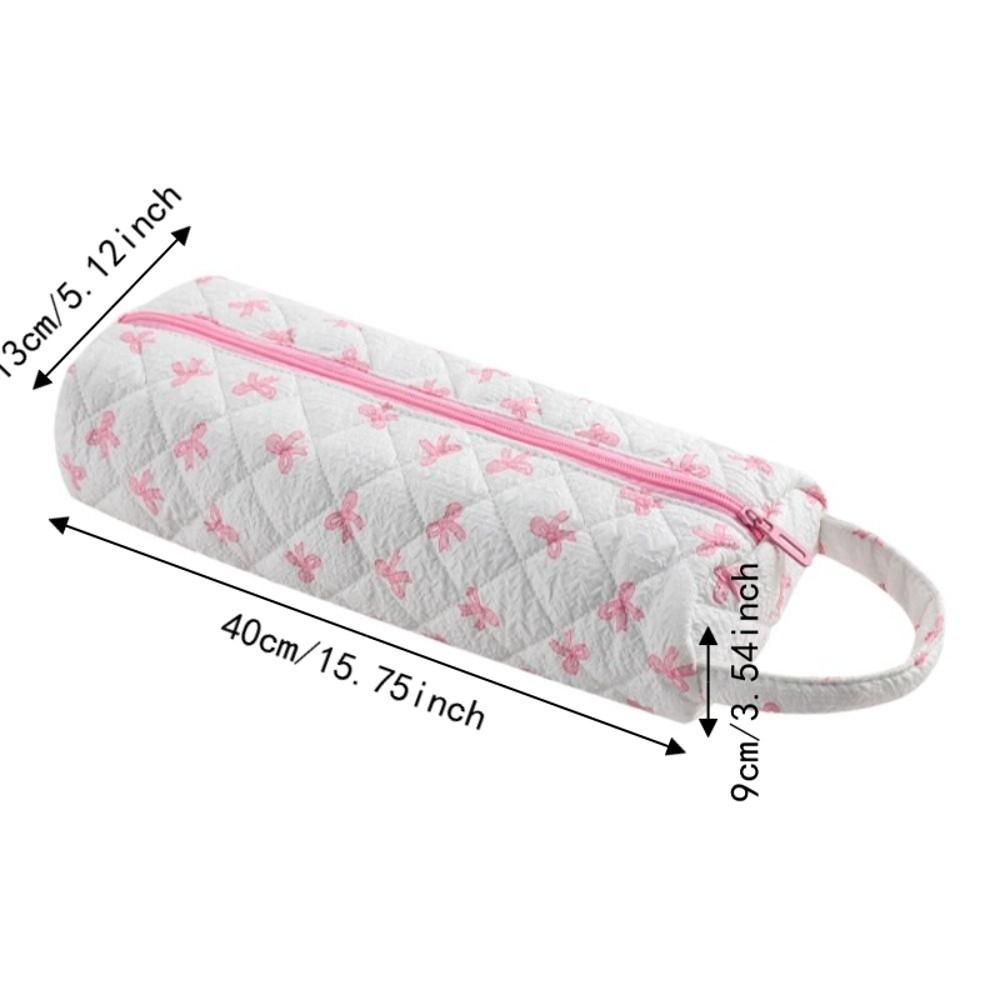 Quilting Cotton Hair Dryer Storage Bag with Handle Large Capacity Curler Storage Bag Soft Dustproof Carrying Case for Travel