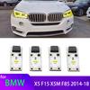 Yellow DRL Angel Eye LED Board Daytime Runnning Light for BMWX5 F15 X5M F85 2014 2015 2016 2017 2018 Headlight 63117263051