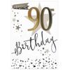 Simon Elvin Stars 90th Greetings Card (Pack of 6)