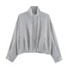 Women's Plaid Shirt Jacket with Long Sleeves and Adjustable Tie Collar for Casual Wear