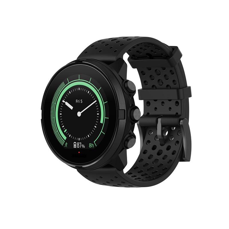 

Силиконовый ремешок 24 мм для SUUNTO 7 9 BARO ремешок для часов d5 SPARTAN SPORT WRIST HR BARO Smart Watch Band Fossil Q Мужской гибридный браслет S чёрный