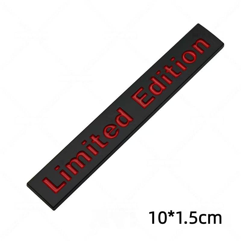 1Pc Metal Limited Edition Logo Fender Trunk Badge Emblem Racing SUV Sports Stickers Car Body Decal for All Car