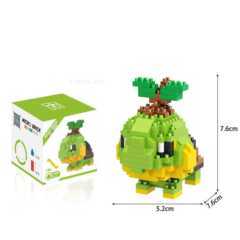 61 Style Funny Building Blocks Assembly Anime Picachu Charizard Doll Blastoise Bulbasaur Gengar Bricks Toy for Kid